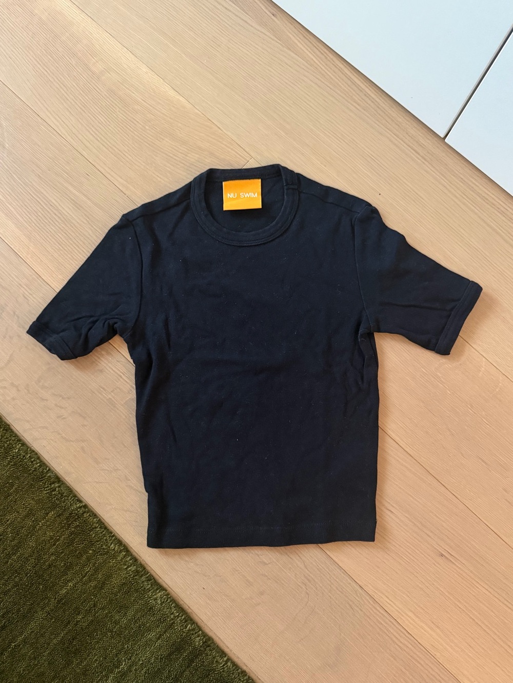 Nu Swim Black Crop T Shirt